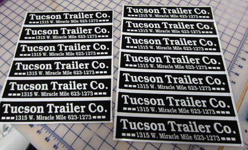 Black Bumper Stickers Tucson Trailer