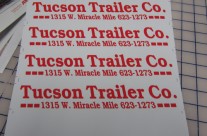 Tucson Trailer Stickers