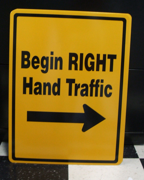Right Turn Traffic Sign