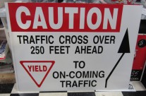 Caution Traffic Crossover