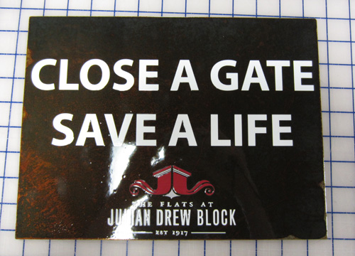 Close a Gate Save a Life