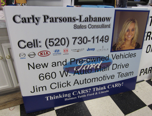 Carly Parsons PVC Sign