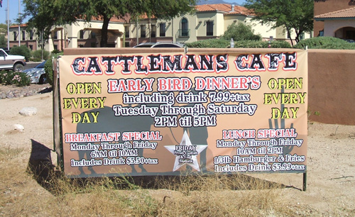 Cattleman's Cafe Banner