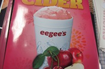 Eegee's Cherry Cider Printed Static Cling Tucson