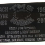Wayne Jones Tortolita Middle School Plaque