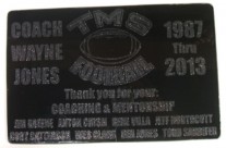 Wayne Jones Tortolita Middle School Plaque