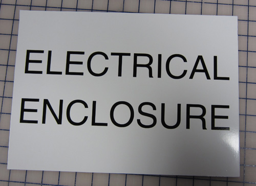 Electrical Enclosure Aluminum Sign for Skanska