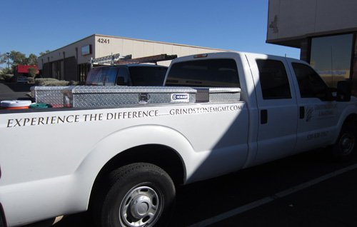 Grindstone Landscape and Maintenance Cut Vinyl Install Tucson