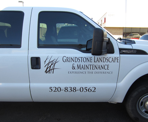 Grindstone Landscape and Maintenance Cut Vinyl Install Tucson