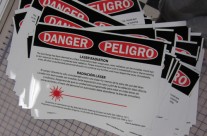 Danger Signs Printed and Cut