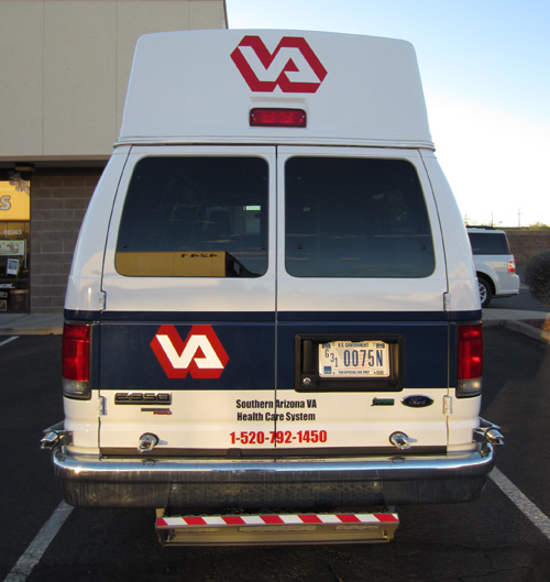 VA Van Rear Cut Vinyl Tucson