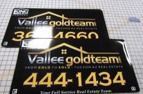 Vallee Gold Team Vehicle Magnet Finished