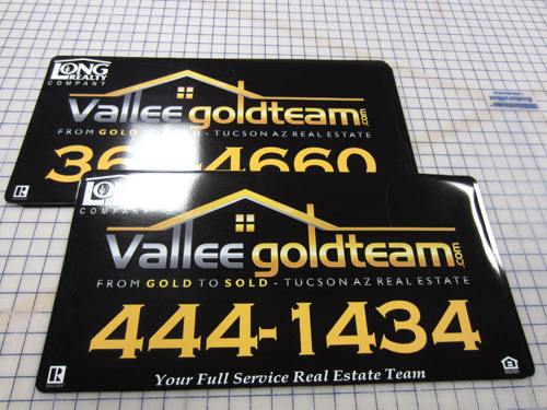 Vallee Gold Team Vehicle Magnet Finished