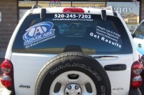 Advocare Window Graphics Tucson Installed