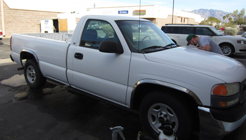 Freedom Smoke Truck Wrap Before