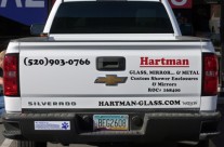 Hartman Glass Truck Cut Vinyl Lettering