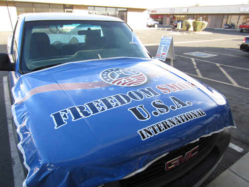 Freedom Smoke USA Vehicle Wrap Tucson