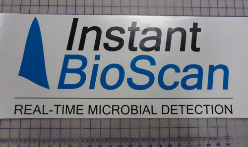 Large vinyl decal Instant BioScan