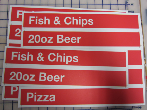 Magnetic Menu Strips