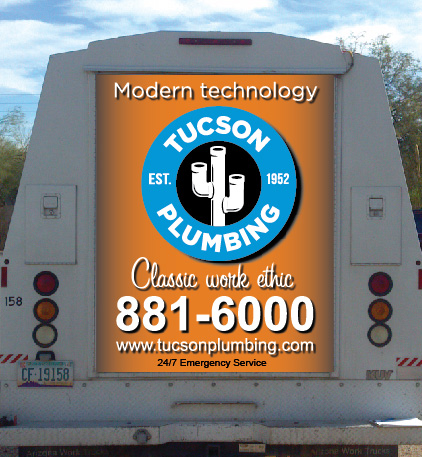 Tucson Plumbing Truck Wrap Design Mockup