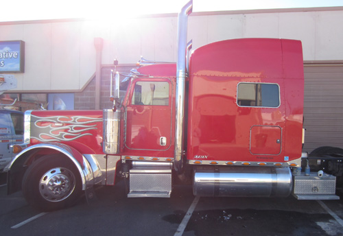 Jackson's Trucking Truck Decals Install During