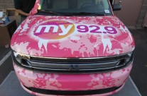 My 92.9 Vehicle Wrap Hood Completed