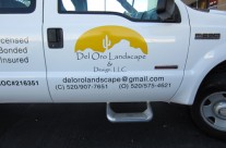 Del Oro Landscaping Truck Vinyl Install Completed