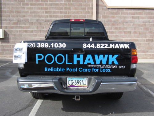 Pool Hawk Vinyl Truck Graphics Install Completed