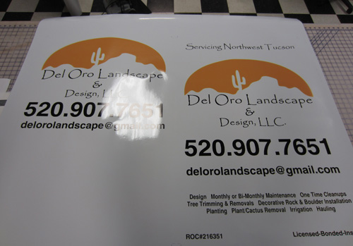Del Oro Landscaping Printed Graphics