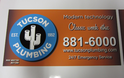 Tucson Plumbing Magnets Printed