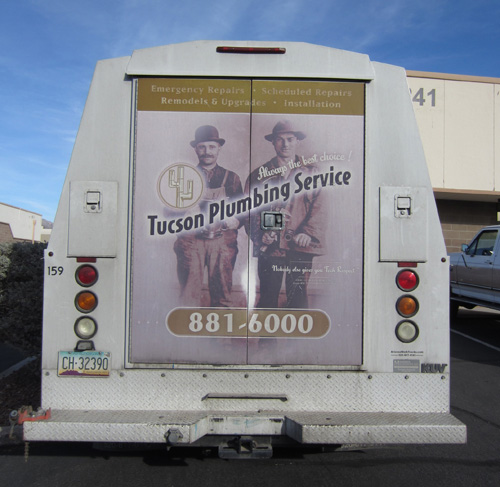 Tucson Plumbing Old Truck Graphics