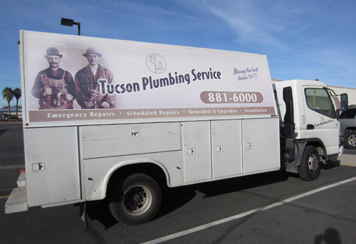 Tucson Plumbing Old Truck Graphics