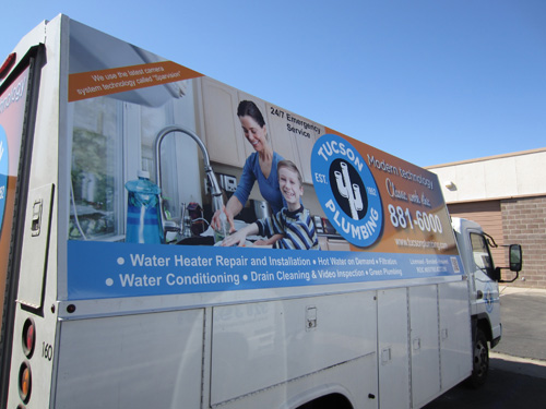 Tucson Plumbing Side Graphics Finished 2