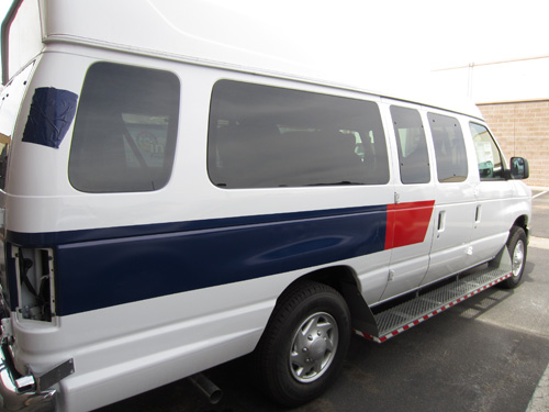 VA Van Passenger Vinyl Graphics Install