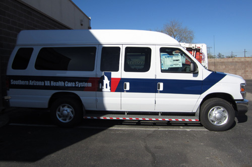 VA Van Passenger Vinyl Installed