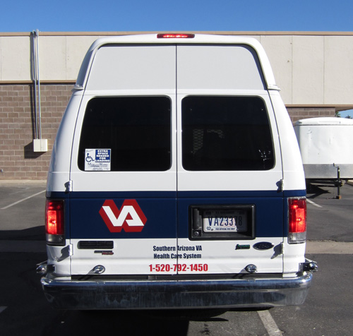 VA Van Rear Vinyl Installed