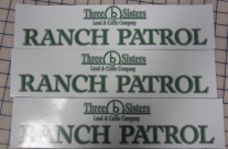 3 Sisters Ranch Patrol Stickers Tucson