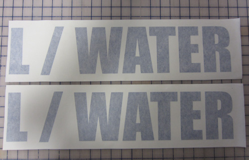 Water Vinyl Decals