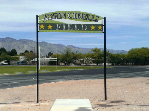 John Cirelli Field Sign Printed and Installed