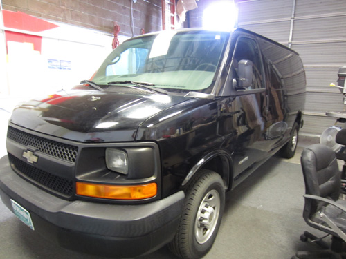 iHeart Radio Van Before Wrap Installation