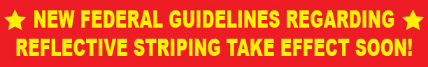 Federal Guidelines Reflective Striping Banner