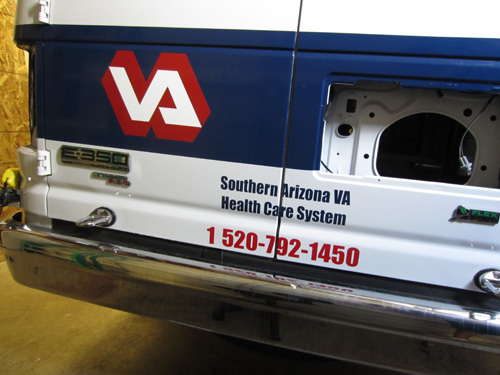 VA Vinyl Graphics Rear Bumper