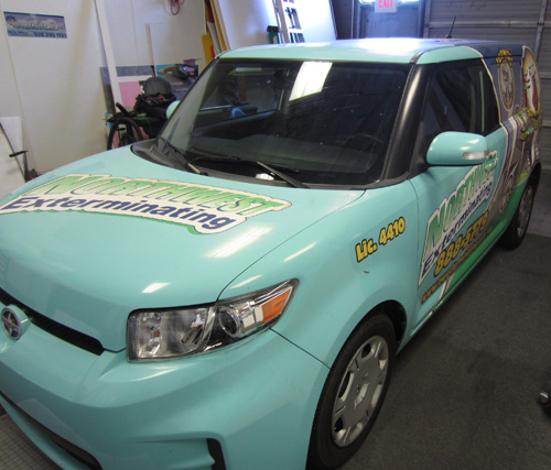 Scion Vehicle Wrap Graphics Removal