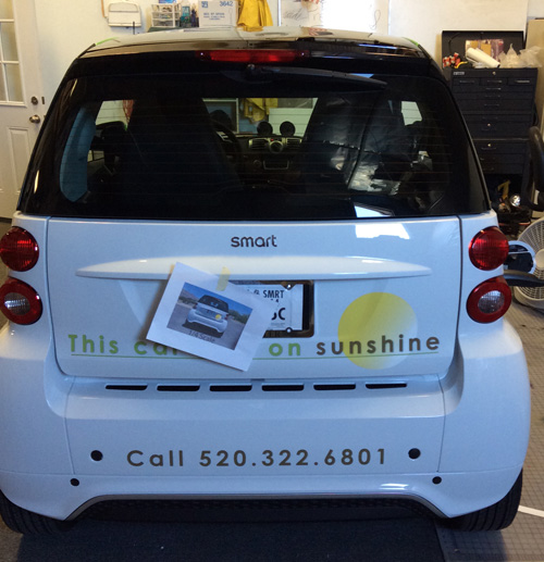 Smart Car Vehicle Wrap Tucson