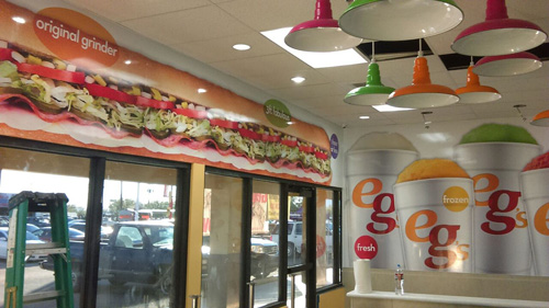 Eegee's Wall graphics install