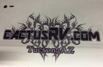 Cactus RV printed stickers