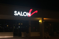 Salon V Finished Sign