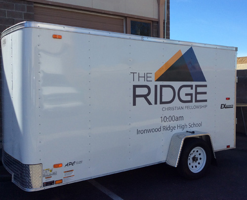 The Ridge Christian Fellowship Trailer Graphics Tucson