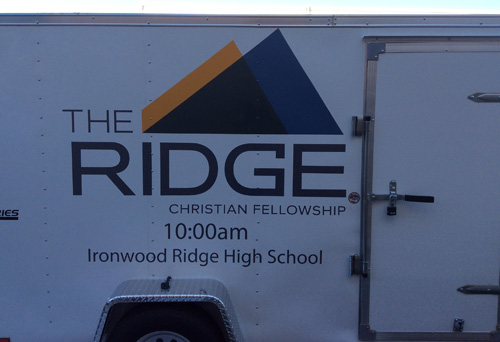 The Ridge Christian Fellowship Trailer Graphics Tucson