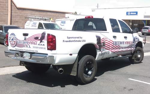 Freedom Smoke Truck Wrap Tucson